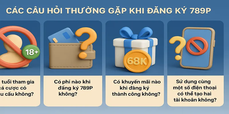Câu hỏi thường gặp khi đăng ký 789P: độ tuổi, phí, khuyến mãi và tài khoản