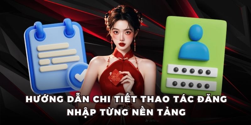Hướng dẫn chi tiết thao tác đăng nhập từng nền tảng