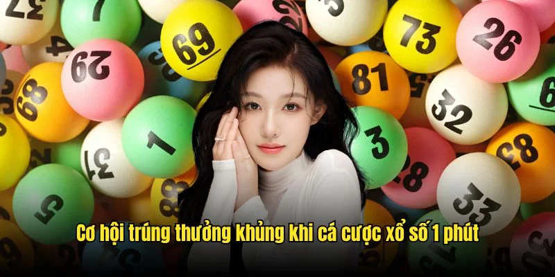 Cơ hội trúng thưởng khủng khi cá cược xổ số 1 phút
